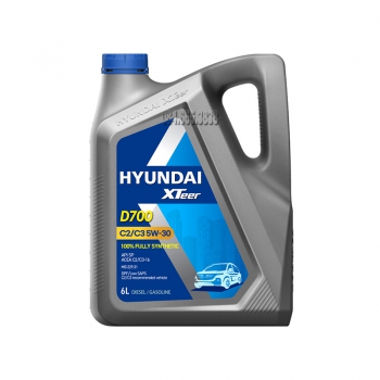DẦU NHỚT ĐỘNG CƠ HYUNDAI XTeer DIESEL D700 C2/C3 5W30-6L