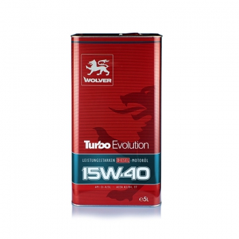 DẦU NHỚT ĐỘNG CƠ Wolver Turbo Evolution 15W-40 Ci-4 5L