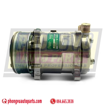 Lốc lạnh Sanden 508 SD5H14 6629 6628 24V 8PK Howo Dongfeng Chenglong