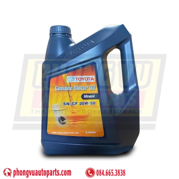 Dầu nhớt động cơ Toyota SN/CF 20W-50 4L - SNCF20W504L