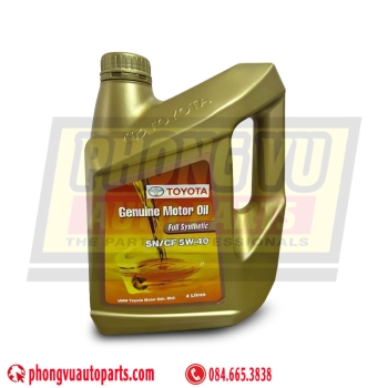 Nhớt động cơ Toyota Fully Synthetic SN/CF 5W-40 4L - SNCF5W404L