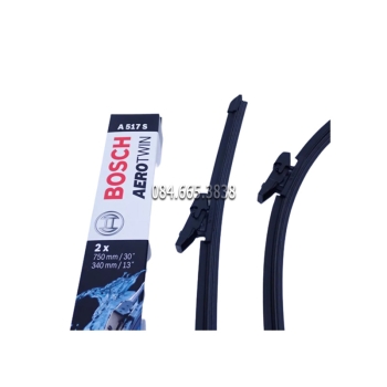 Bộ 2 Thanh gạt mưa Bosch AeroTwin EURO Set 30-13 inch (A517S)