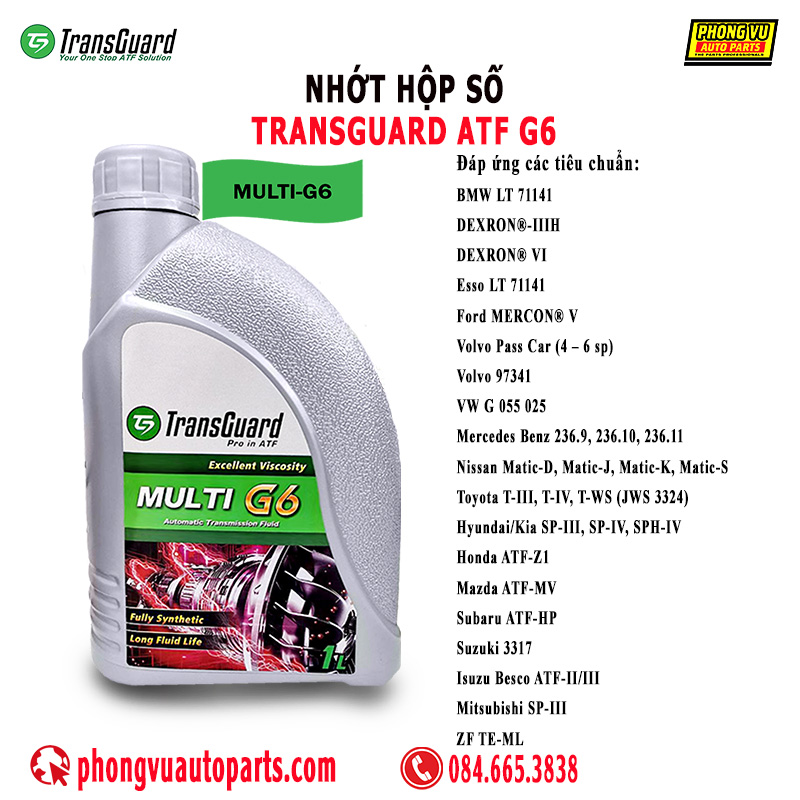 Dầu Nhớt Hộp Số TRANSGUARD ATF G6