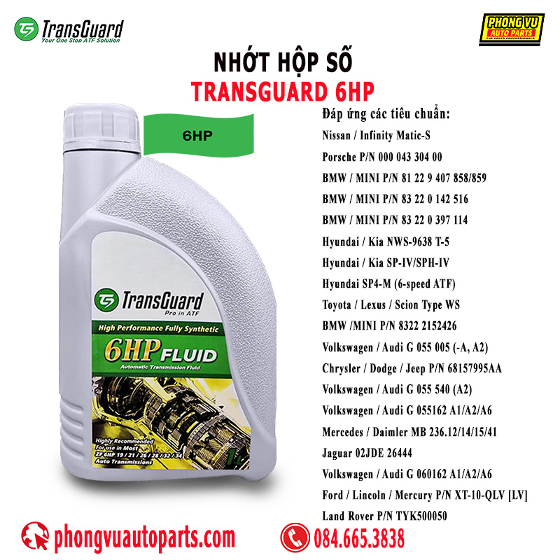 Dầu Nhớt Hộp Số Transguard 6HP 