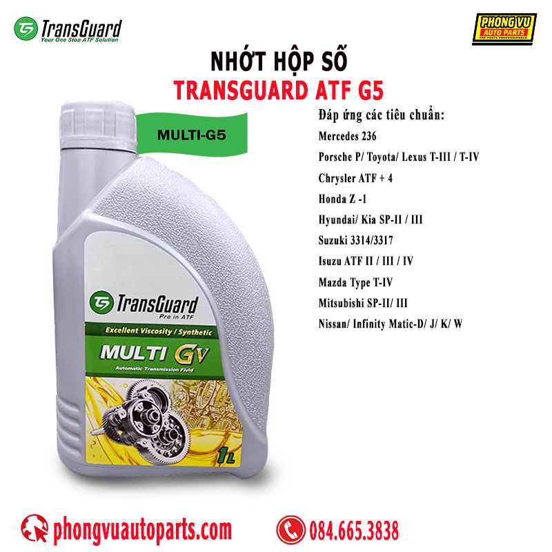 Dầu Nhớt Hộp Số Transguard ATF G5