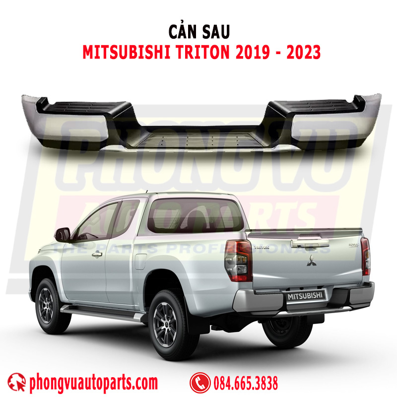 Cản Sau (Ba Đờ Sốc Sau) Mitsubishi Triton 2019-2023 (Mã Phụ Tùng: 6410D647HA)