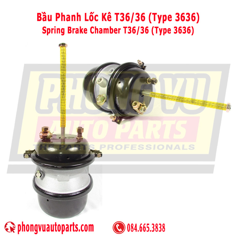 Bầu phanh lốc kê T36/36 (Type 3636)