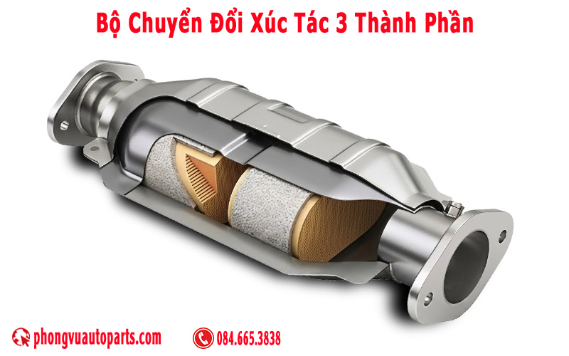 Bầu lọc khí thải 3 thành phần - Three-Way Catalytic Converter