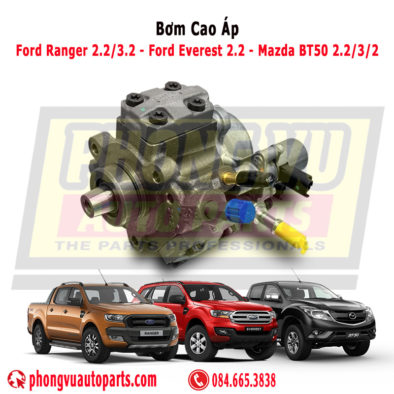 Bơm Cao Áp Ford Ranger, Everest, Mazda BT-50 2.2L & 3.2L FB3Q9B395BC, FB3Q9B395AD