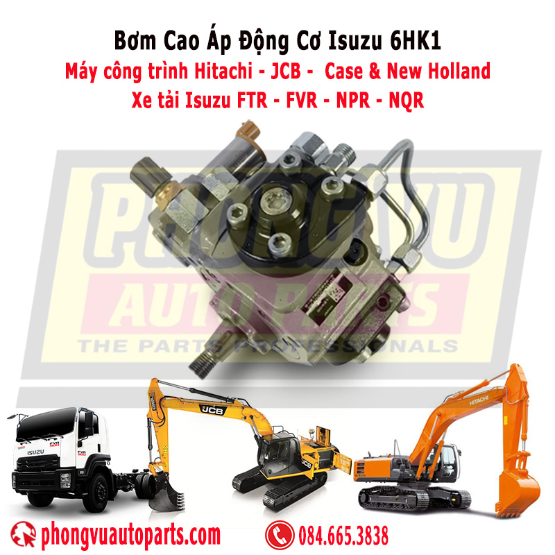 Bơm Cao Áp ISUZU 6HK1 Chính Hãng Denso Nhật Bản – Mã 8980915650, 294050-0105