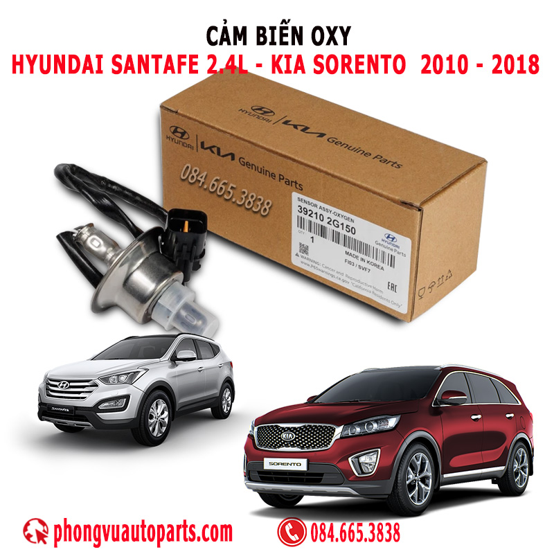 Cảm Biến Oxy Hyundai SantaFe 2.4L - Kia Sorento 2.4L (2010-2018) - Mã 39210-2G150