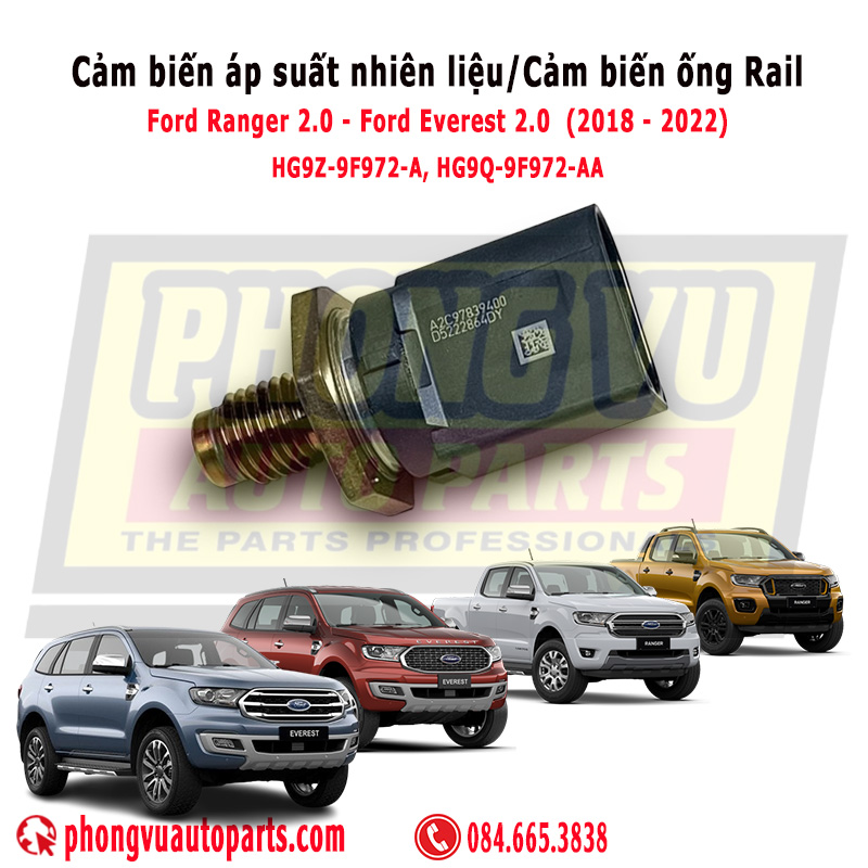 Cảm Biến Áp Suất Nhiên Liệu HG9Z-9F972-A, HG9Q-9F972-AA Cho Ford Ranger, Everest 2.0 (2018 – 2022) HG9Z-9F972-A, HG9Q-9F972-AA
