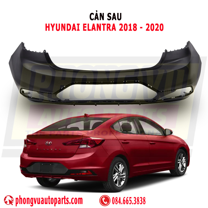 Cản Sau Hyundai Elantra 2018-2020 - Mã Phụ Tùng 86611F2AA0