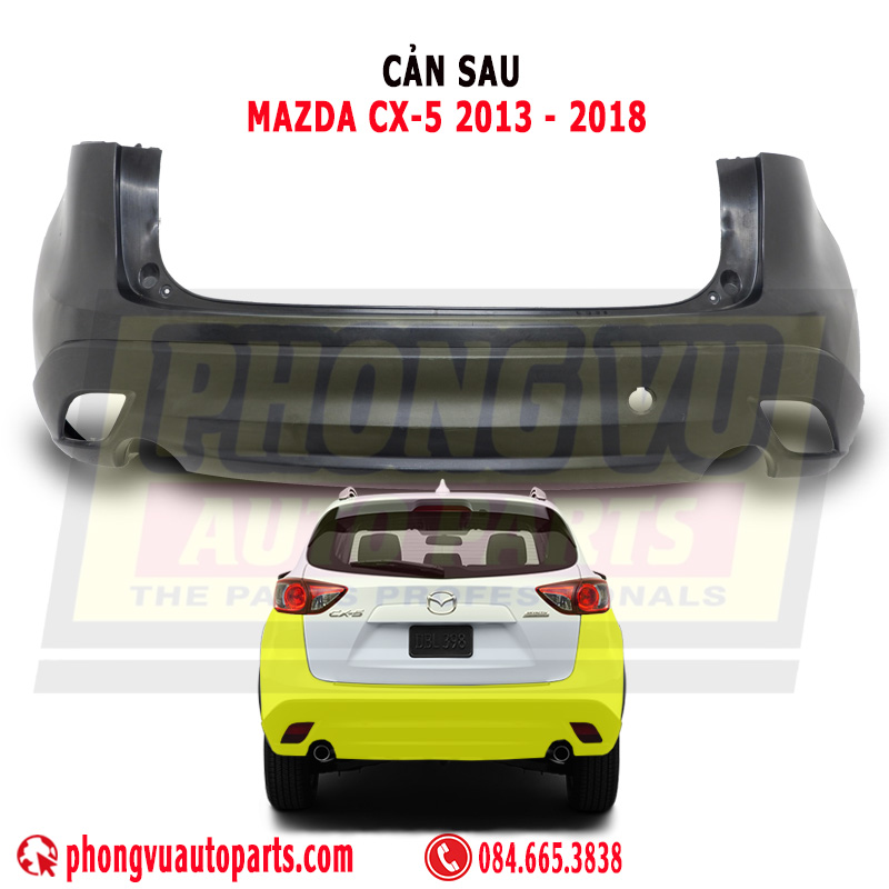 Cản Sau (Ba Đờ Sốc Sau) Mazda CX-5 2013-2018 - Mã Phụ Tùng KDY75022XD, KDY75022XCBB, KDY75022XDBB, KDY35022XFBB