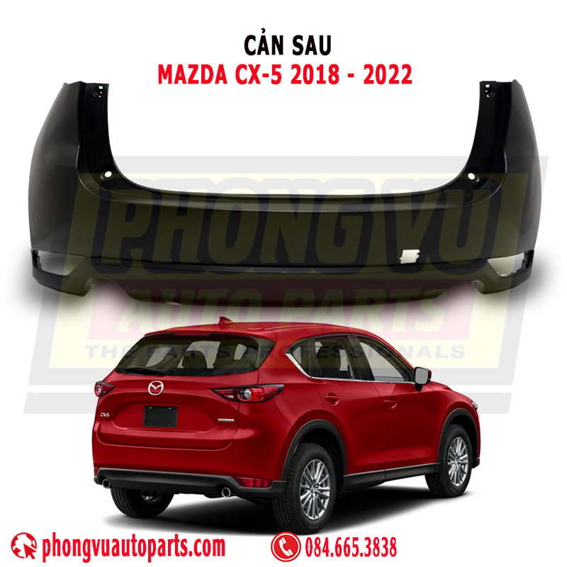 Cản Sau (Ba Đờ Sốc Sau) Mazda CX-5 2018-2022 - Mã Phụ Tùng KBYA5022XB8H, KBYB5022XBBB, KBYA5022XBBB, KV485022X