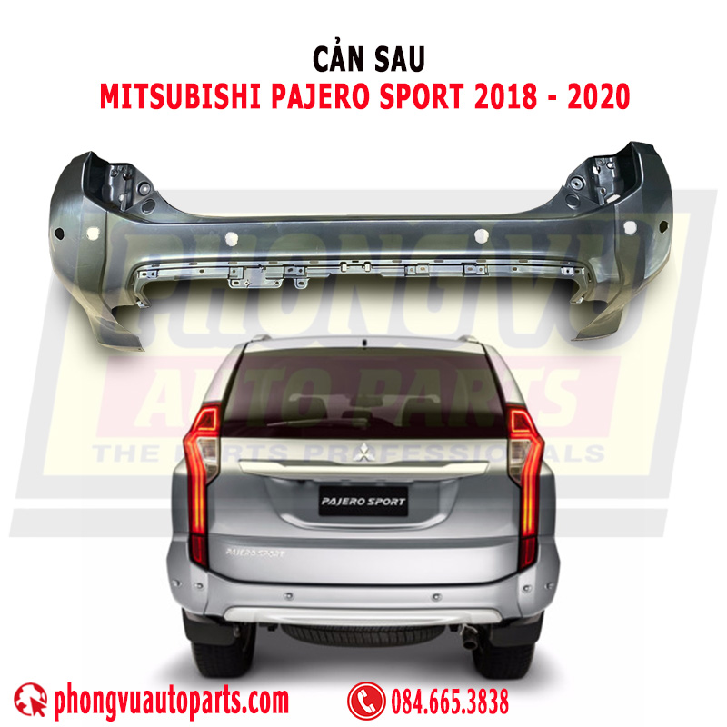 Cản Sau (Ba Đờ Sốc Sau) Mitsubishi Pajero Sport 2018-2020 (Mã Phụ Tùng: 6410D073)