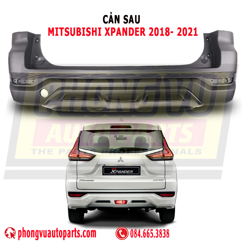 Cản Sau (Ba Đờ Sốc Sau) Mitsubishi Xpander 2018-2021 (Mã Phụ Tùng: Cản sau Mitsubishi Xpander 2018 - 2021 - 85023A010P)