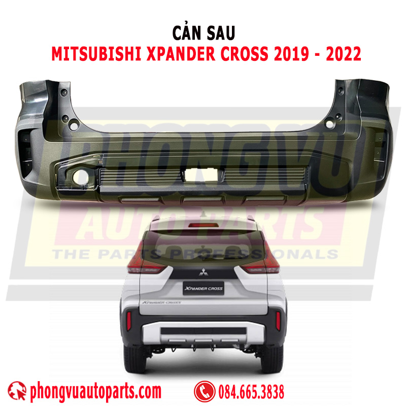 Cản Sau (Ba Đờ Sốc Sau) Mitsubishi Xpander Cross 2019-2022 (Mã Phụ Tùng: 85012A000P)
