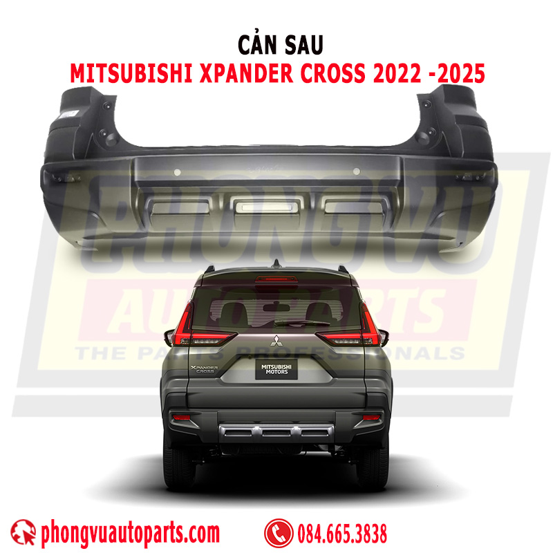 Cản Sau (Ba Đờ Sốc Sau) Mitsubishi Xpander Cross 2022-2025 (Mã Phụ Tùng: 85023W130P)