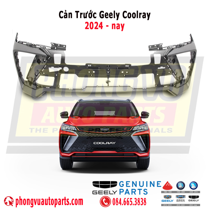Cản Trước Geely Coolray 2023 - Nay: Phân Biệt Mã 8890343860, 8890343394 và 6010208600