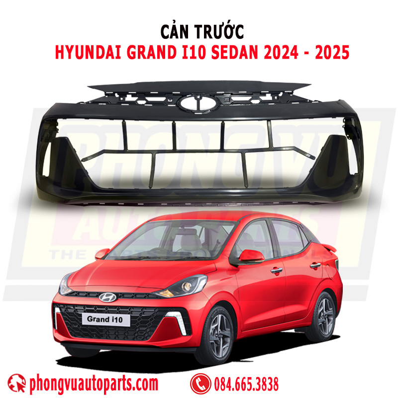 Cản Trước (Ba Đờ Sốc Trước) Hyundai Grand i10 Sedan 2024-2025 - Mã 86511K6600, 86511-K6600