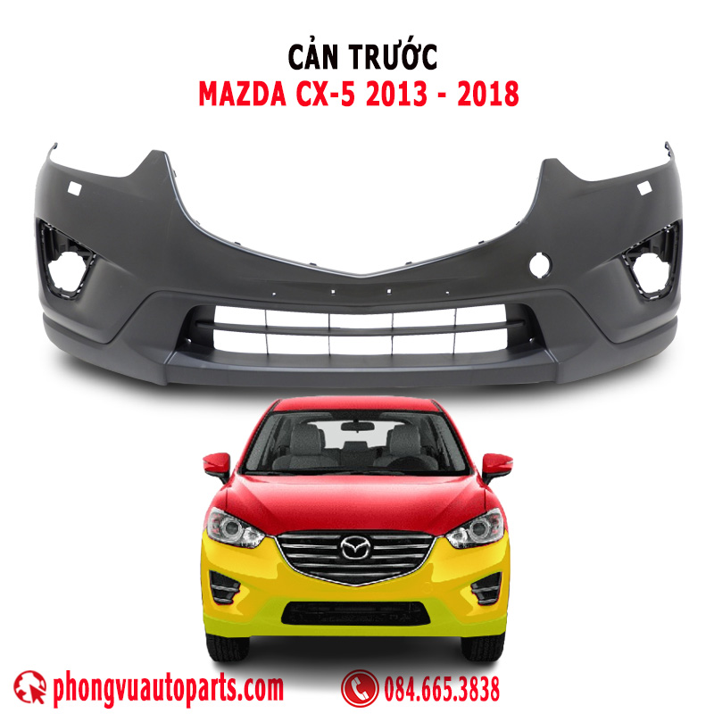Cản Trước (Ba Đờ Sốc Trước) Mazda CX-5 2013-2018 - Mã Phụ Tùng K03150031BB, KD4550031BB, KT0150031, KT0250031, KD4950031ABB