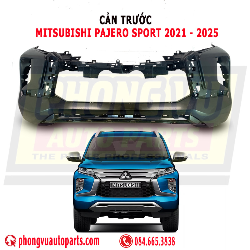 Cản Trước (Ba Đờ Sốc Trước) Mitsubishi Pajero Sport 2021-2025 (Mã Phụ Tùng: 6400HW070P)