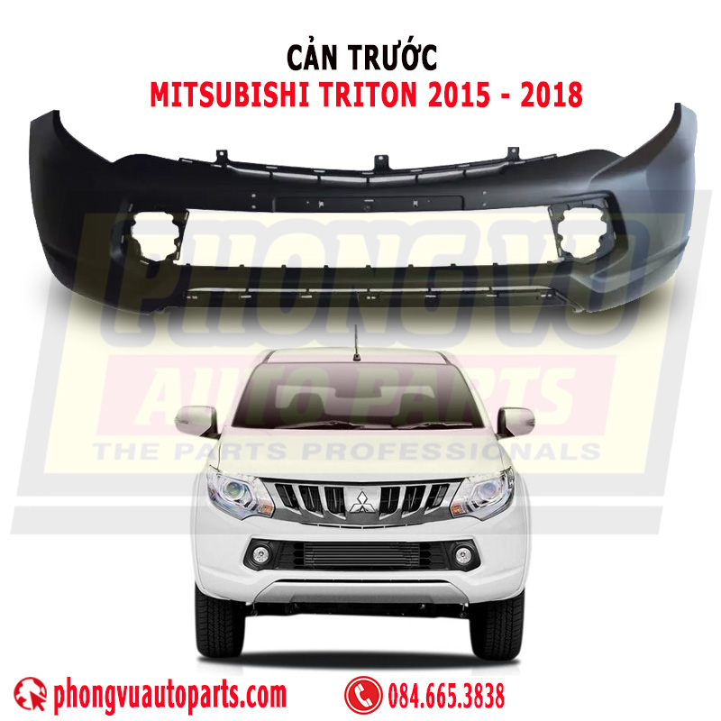Cản Trước (Ba Đờ Sốc Trước) Mitsubishi Triton 2015-2018 (Mã Phụ Tùng: 6400G511)