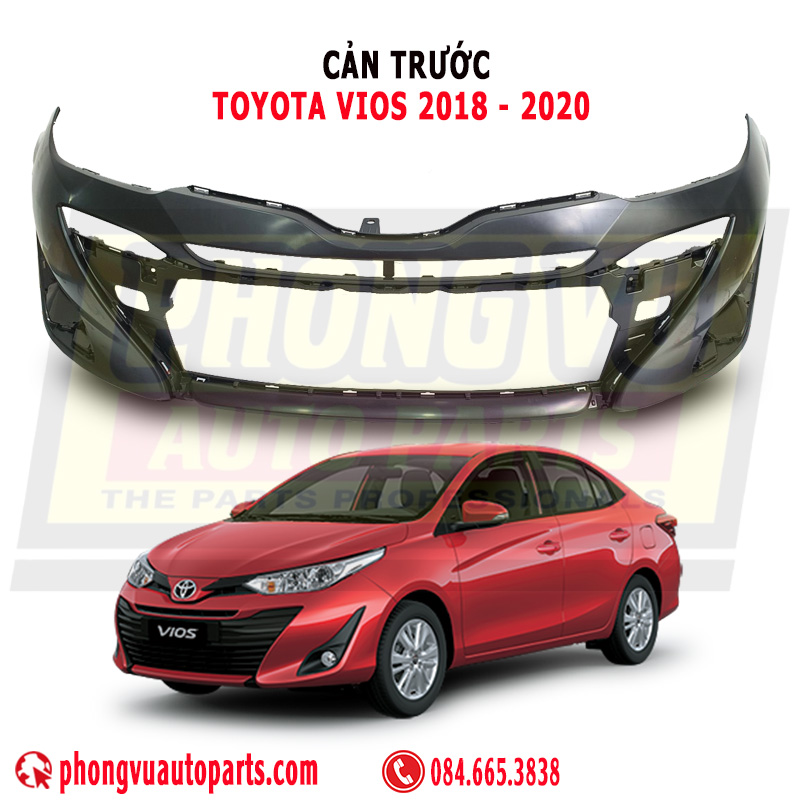 Cản Trước (Ba Đờ Sốc Trước) Toyota Vios 2018-2020 (Mã Phụ Tùng: 521190U932)