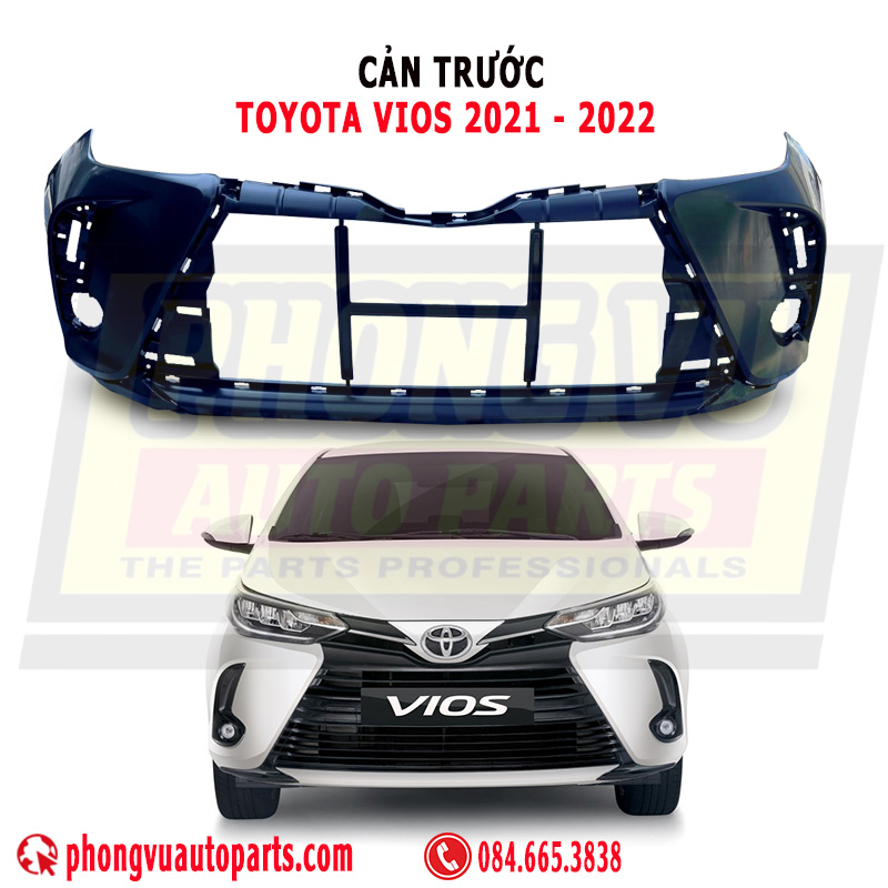 Cản Trước (Ba Đờ Sốc Trước) Toyota Vios 2021-2022 (Mã Phụ Tùng: 52119YP913)