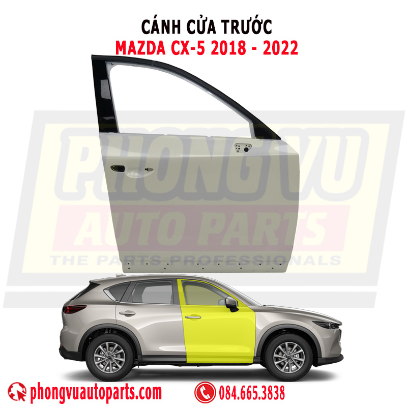 Cánh Cửa Trước Trái Phải Mazda CX-5 2018-2022 - Mã Phụ Tùng KBY05802XE, KBY05902XE