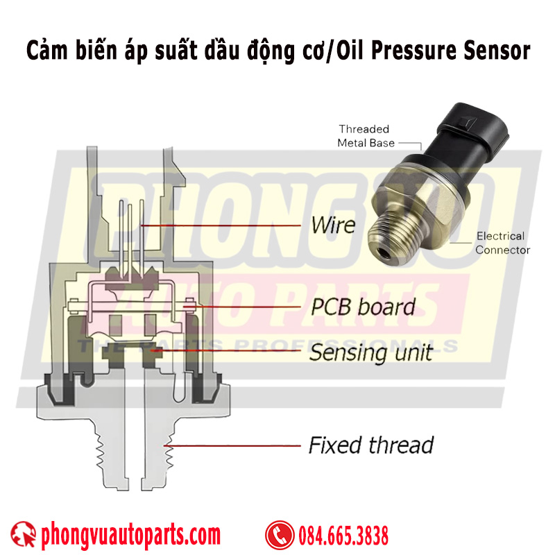 Cảm biến áp suất dầu nhớt động cơ - engine oil pressure sensor