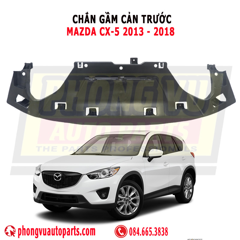 Chắn Bùn Cản Trước (Chắn Gầm Cản Trước) Mazda CX-5 2013-2018 - Mã Phụ Tùng KD53500S0, KD53500S0A