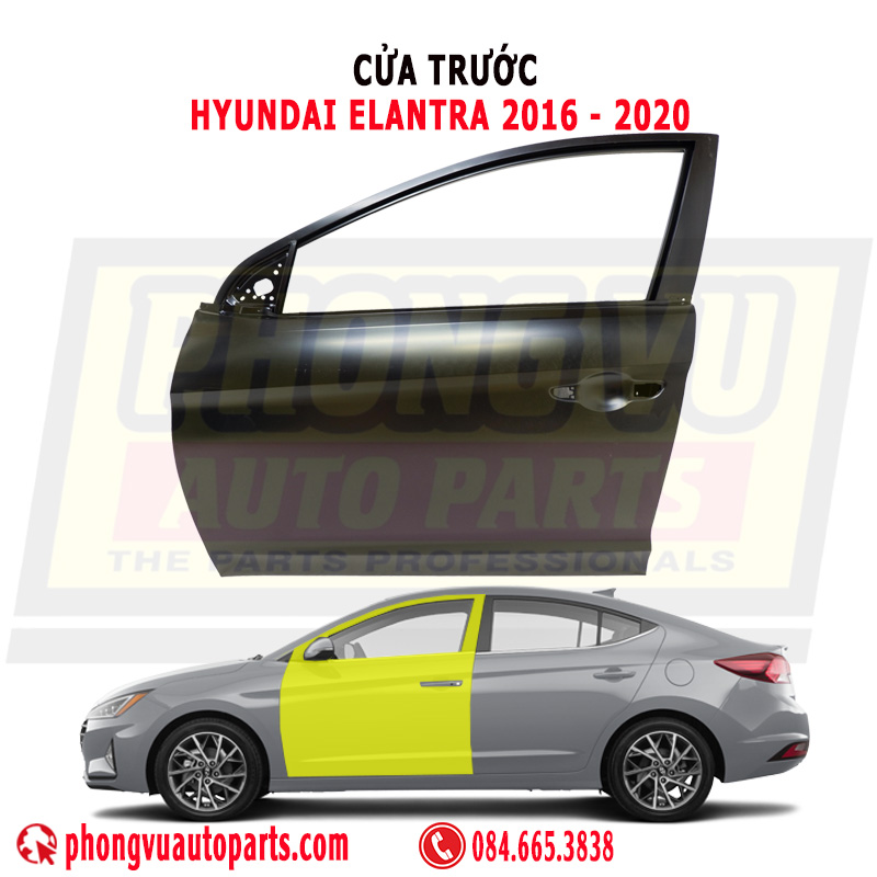 Cửa Trước Trái Phải Hyundai Elantra 2016-2020 - Mã Phụ Tùng 76003F2000, 76004F2000