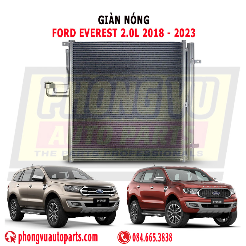 Giàn Nóng Ford Everest 2.0L 2018-2023, JB3Z19712A, JB3B19710AA