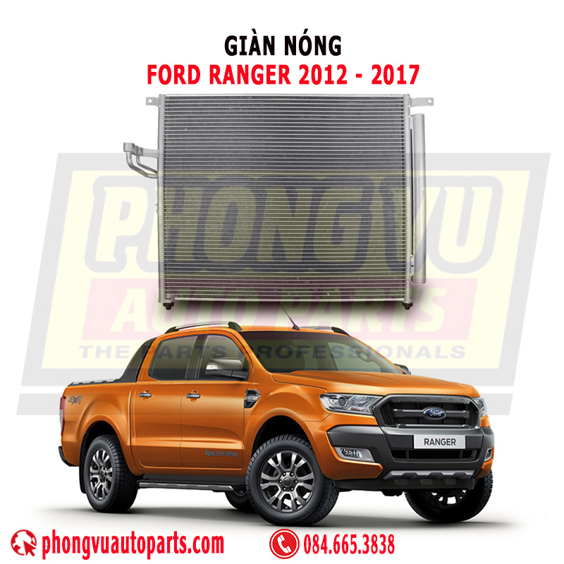 Giàn Nóng Ford Ranger 2.2L và 3.2L 2012-2017, mã phụ tùng MP5437, AB3919710AA, AB3919710AB, UC9M61480A, UC9M6148C