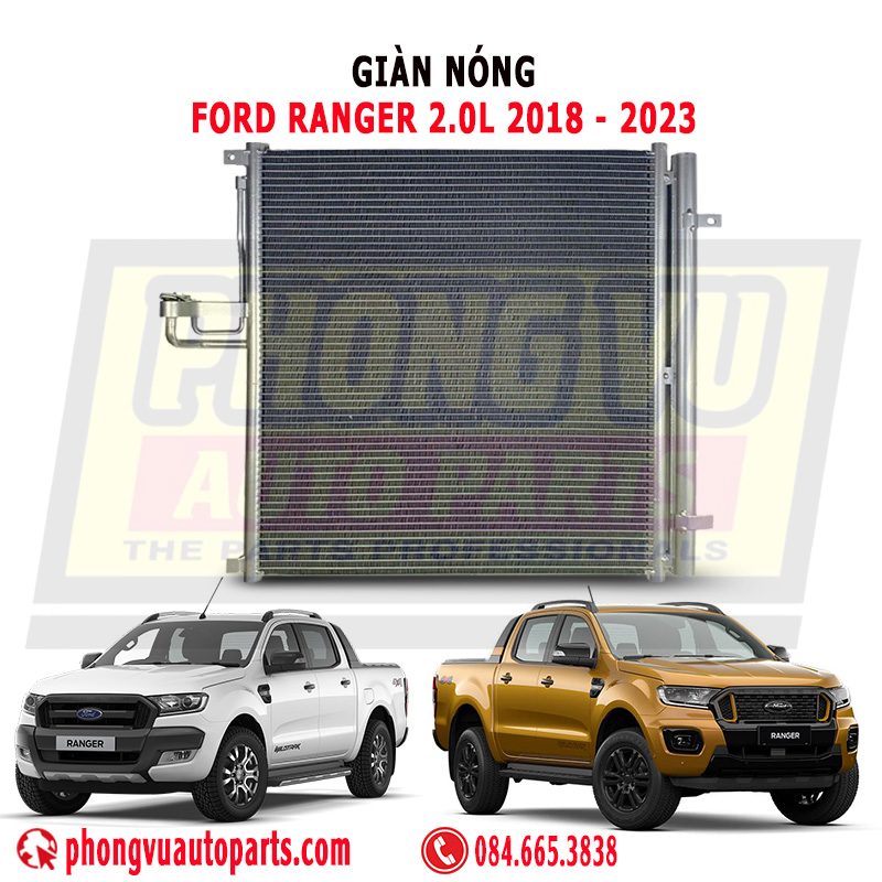 Giàn Nóng Ford Ranger 2.0L 2018-2023,  JB3Z19712A, JB3B19710AA