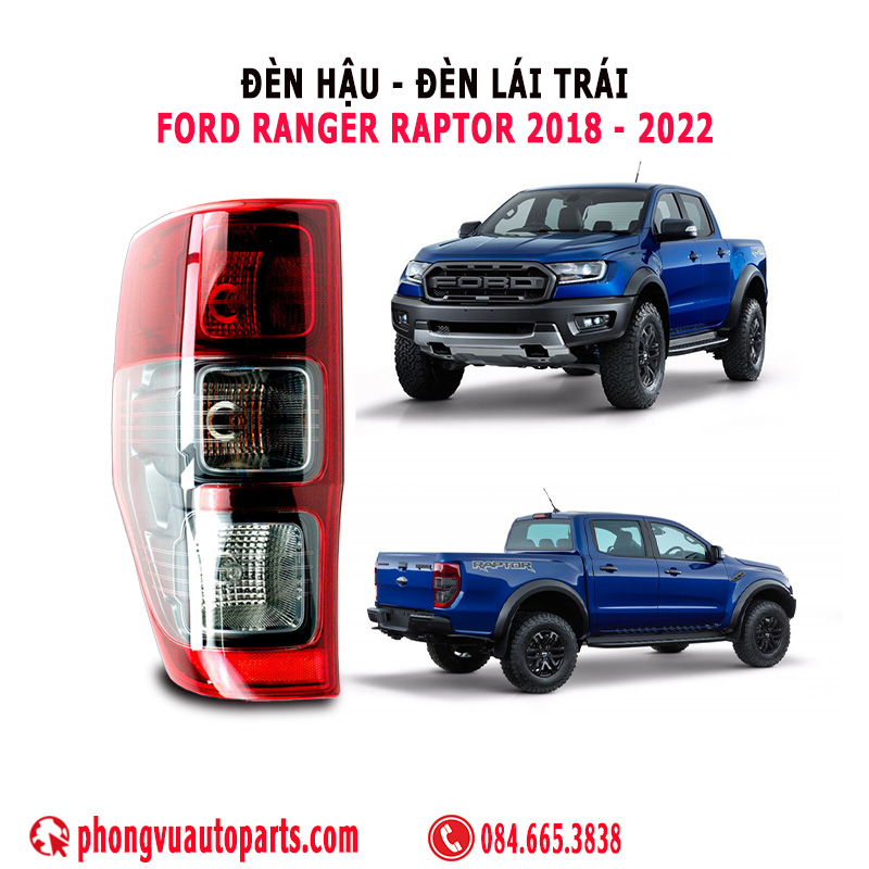 JB3Z13405G: Đèn hậu (Đèn lái) trái Ford Ranger Raptor 2018, 2019, 2020, 2021, 2022