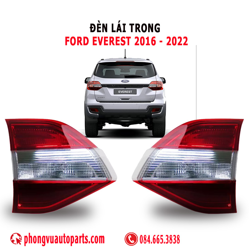 Đèn Lái Trong (Đèn Cốp Sau) Ford Everest 2016, 2017, 2018, 2019, 2020, 2021, 2022 - Mã Phụ Tùng EB3B-13A602-AC, EB3B-13A603-AC