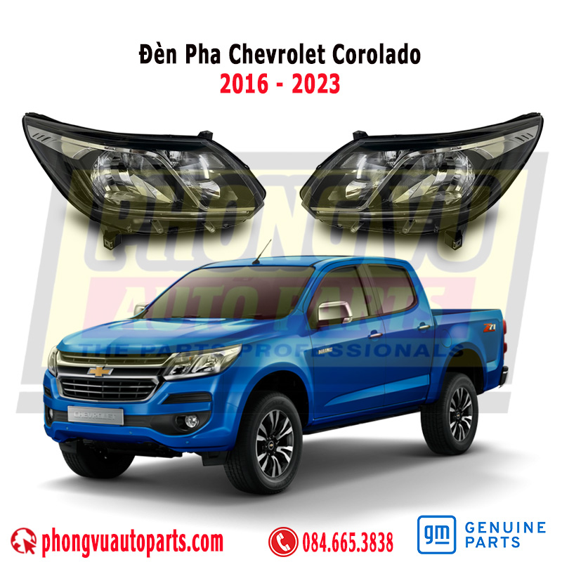 Đèn Pha Chevrolet Colorado (2016 - 2023): Phân Biệt Các Mã Phụ Tùng 84594273, 84594274, 52136559, 52136560
