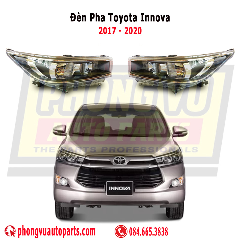 Đèn Pha Toyota Innova 2017 - 2020 Chính Hãng: Mã Phụ Tùng 811300K340, 811700K340, 811300K571, 811700K571