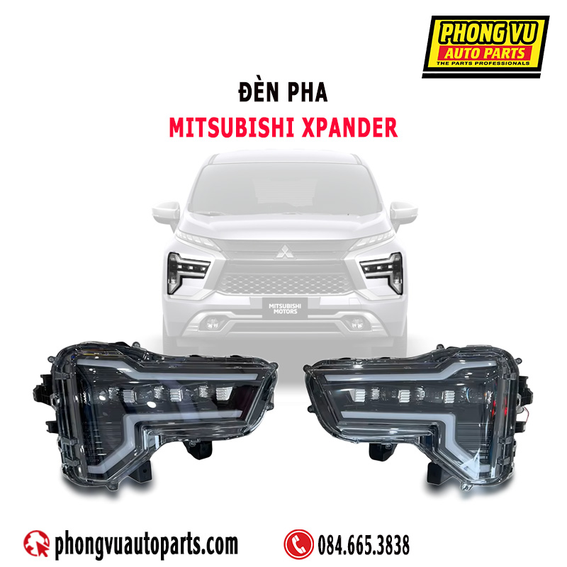 Đèn Pha Bên Trái Phải của Mitsubishi Xpander Premium và Xpander Cross: Mã Phụ Tùng 26060W210P