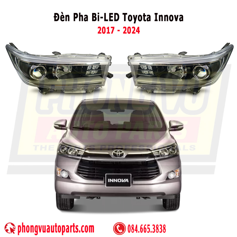 Đèn pha có Bi Led Toyota Innova 2017 2024, 811300k571, 811700k571