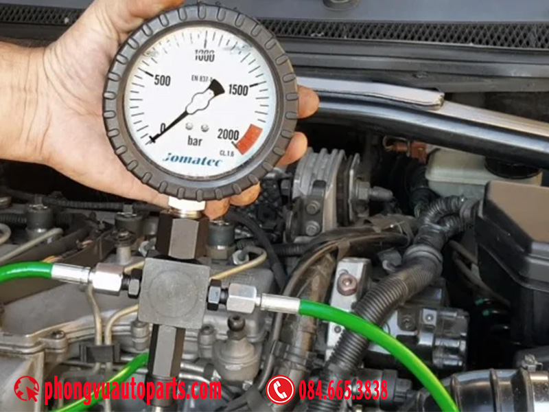 Đo áp suất bơm xăng - đo áp suất bơm nhiên liệu - Hydraulic Pressure Test