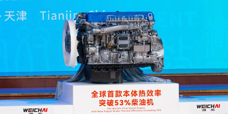 Động cơ Weichai đạt hiệu suất 53%