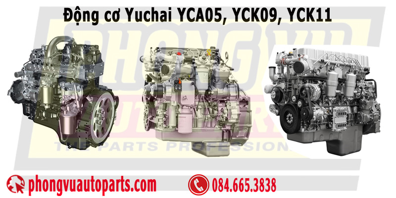 Động Cơ Máy Công Trình & Thiết Bị Nông Nghiệp Yuchai YCA05, YCK09, YCK11
