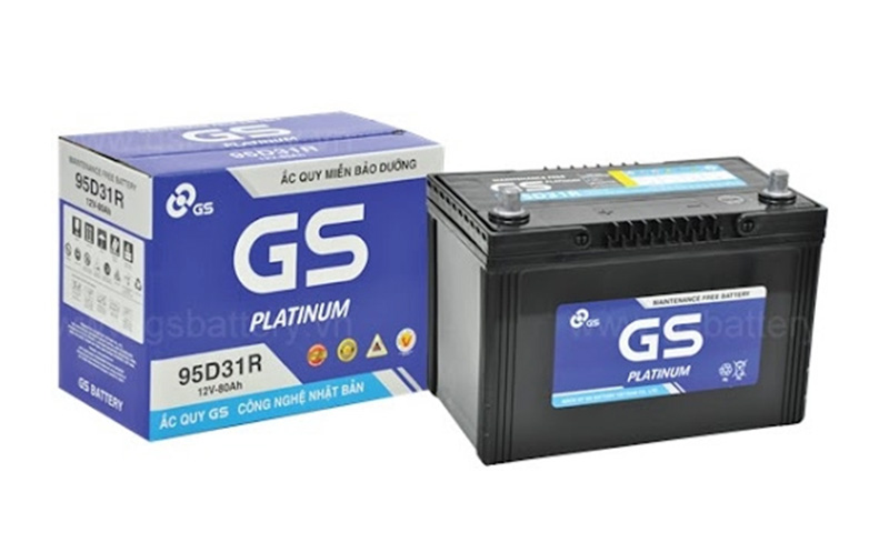 Ắc quy GS 12V 80AH 95D31R MF