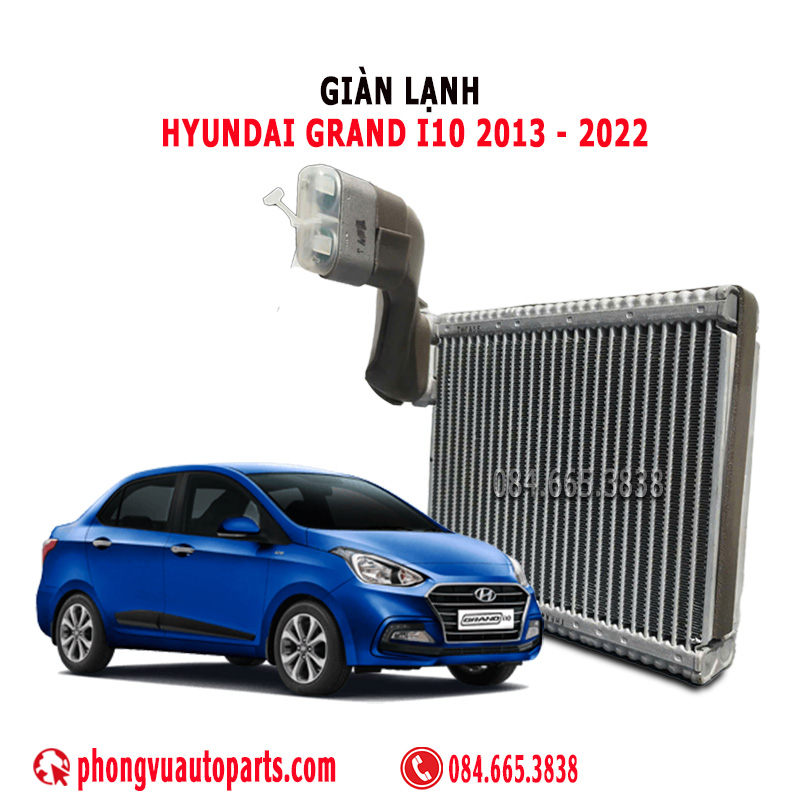 Giàn lạnh (Dàn lạnh) Hanon cho xe Hyundai Grand i10 2013, 2013, 2014, 2015, 2016, 2017, 2018, 2019, 2020, 2021, 2022 – Mã phụ tùng: 9713-B9000