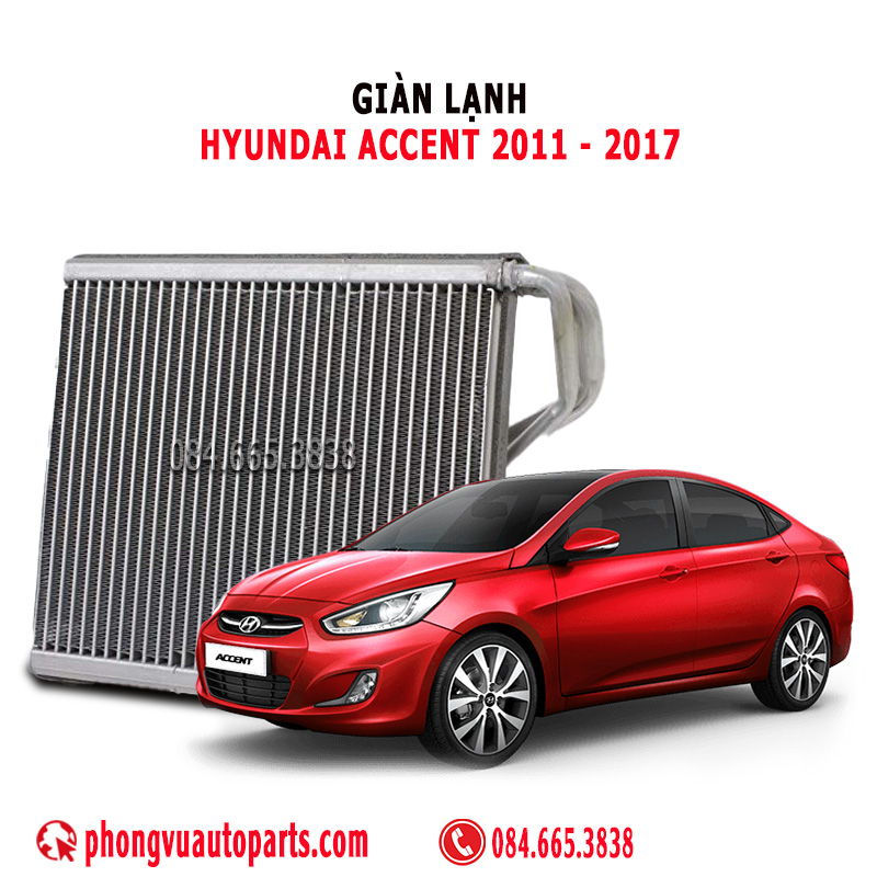 Giàn Lạnh (Dàn Lạnh) Hyundai Accent 2011, 2012, 2013, 2014, 2015, 2016, 2017 – Mã Phụ Tùng: 97139-1R000