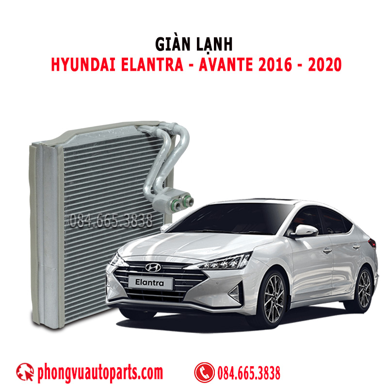 Giàn Lạnh (Dàn Lạnh) Hano Cho Xe Hyundai Elantra - Avante 2016, 2017, 2018, 2019, 2020 – Mã Phụ Tùng: 97139-F2000